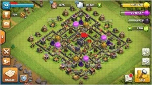 cv9 quase full, clash of clans