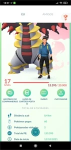 Conta Pokémon go lvl 17 - D200