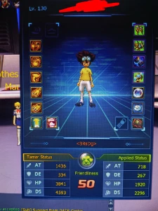 Conta Gdmo Belze X Aox X5 - Digimon Masters Online