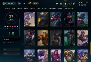 Conta Esmeralda 4 com 100 campeões e 37 skins ( ADC / SUP) - League of Legends LOL