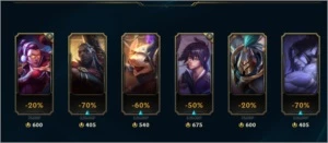 Conta smurf com skins raras incluindo ez prestigio lv 70 g2 - League of Legends LOL