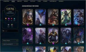 Conta League of Legends 1076 Skins -Todas as Skins LOL