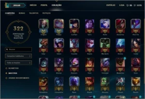Conta Ouro 78 Heros 33 Skins - League of Legends LOL