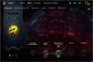 Conta LOL, lvl 40, sem rank e com MTS Frag de SKIN - League of Legends