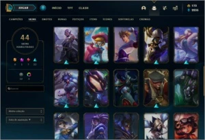Conta LOL  44 skins Muito Boas - League of Legends