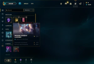 Conta Unranked com 17 Champs - League of Legends LOL