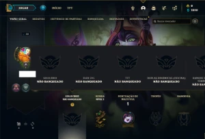 Conta Unranked com 17 Champs - League of Legends LOL