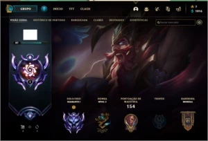 CONTA DIAMANTE 1 LOL - League of Legends