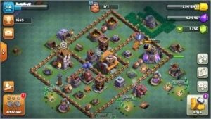 Vila cv 9 Clash full e Vila do Construtor cv 5 e 1700 gemas - Clash of Clans