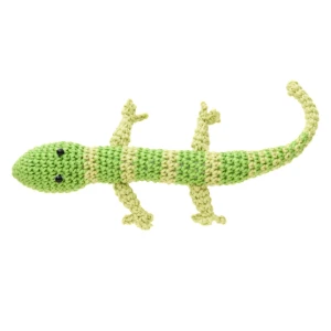 Lagartixa Verde Clara em Crochê Amigurumi - Artesanato e Personalizados