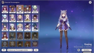 CONTA AR 30+ MONA + KEQING + TUMULO DO LOBO - Genshin Impact