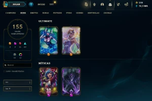 Conta Lol - Lvl 181 - 155 Skins - League of Legends