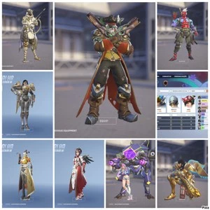 Overwatch lvl 290|5 Golden Guns|+35 skins Lendárias|Platina - Blizzard