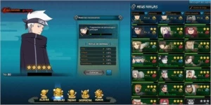 Conta naruto online, LVL 80, 33k FC Ninjas limitados - Outros
