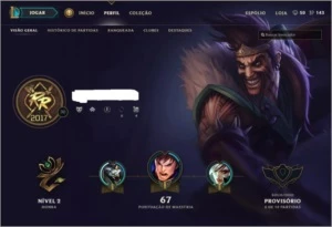 Conta League of Legends LOL