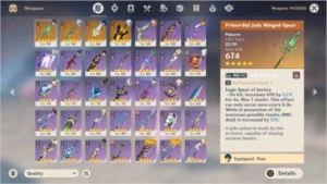 [AR 57] 12 Personagens T5, 4 Armas T5 Genshin Impact