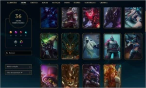 CONTA LOL , QUASE TODOS OS CHAMPS , MUITAS SKINS!!! - League of Legends
