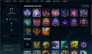 DIAMANTE 4, WR BOM, EMAIL NÃO CONFIRMADO + SKINS - LOL - League of Legends