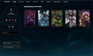 DIAMANTE 4, WR BOM, EMAIL NÃO CONFIRMADO + SKINS - LOL - League of Legends
