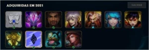 conta platina 1 smurf (email não confirmado) - League of Legends LOL