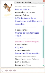 Chapéu de Eddga Ragnarok Latam - Menor Preço Servidor