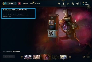 Conta Unranked com 82 Champs e 31 Skins + 1 Rara - League of Legends LOL