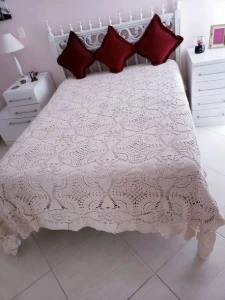 Colcha Crochê Casal/queen Superluxo - Artesanato e Personalizados