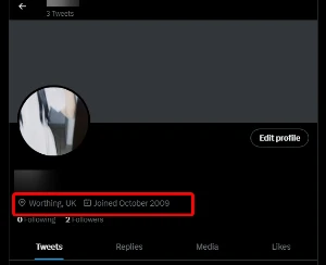 Conta TWITTER (Criada em 2009) - Outros