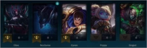 Conta league of legends 75Champions 44Skins 139Icones LOL