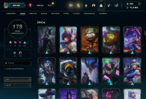 Fullacesso - Conta De 2013 - 178 Skins - Level 434 - 165 Cam - League of Legends LOL