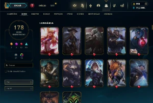 Fullacesso - Conta De 2013 - 178 Skins - Level 434 - 165 Cam - League of Legends LOL