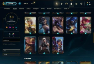 Bronze 4 com 85 Champs e 38 Skins - League of Legends LOL