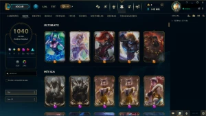 Conta Lol Mais De 1.000 Skins - League of Legends