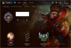 CONTA LEAGUE OF LEGENDS PLATINA2,ÓTIMA OPORTUNIDADE,MMR BOM! LOL
