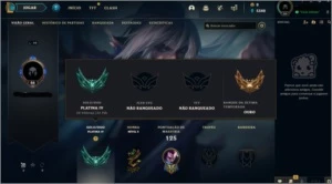 Conta Platina 4 - League of Legends LOL