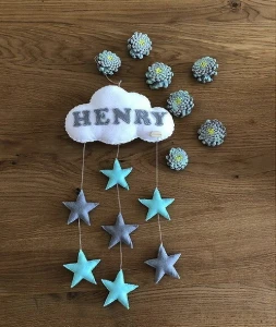 Móbile de Berço em Feltro Personalizado