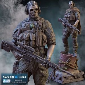 Ghost Call Of Duty Stl