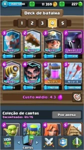 CONTA NV 8 ARENA 9 // 5 LENDÁRIAS BOAS PRA COMBO - Clash Royale
