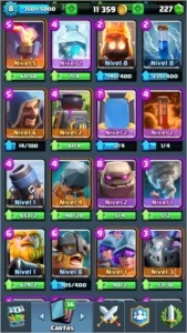 CONTA NV 8 ARENA 9 // 5 LENDÁRIAS BOAS PRA COMBO - Clash Royale