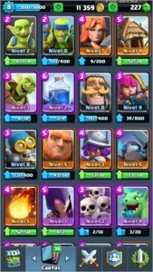 CONTA NV 8 ARENA 9 // 5 LENDÁRIAS BOAS PRA COMBO - Clash Royale