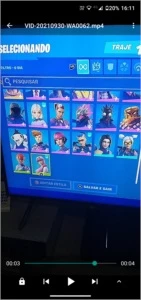 Conta de fortnite 30 reais.