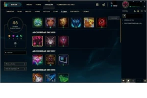 Conta de lol Diamante 4, 3 Skins e 10 Fragmentos de Skins - League of Legends