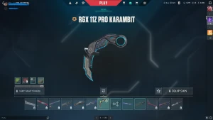 Conta Valorant Vandal Kuronami, Karambit RGX + 1800VP