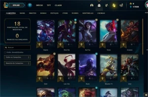 Conta Ouro - Sem Email Confirmado - Pronta Entrega 17k EA - League of Legends LOL