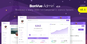 BonVue v2.1 - Template Administrativo HTML com Bootstrap 4