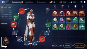 VENDO CONTA MIR4 LVL 90 125K +4 PETS PRA ROLETAR O LENDARIO