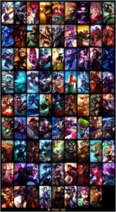 Conta de lol / 70k rp gasto em skins/faltando 3 champs - League of Legends