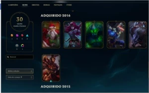 Prata 1  80 campeões - League of Legends LOL