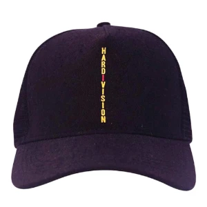 Boné Trucker Preto e Amarelo Hardvision - Artesanato e Personalizados