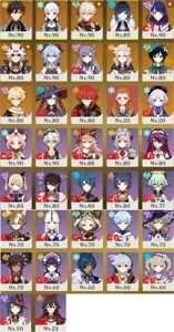 CONTA MUITO FORTE, VARIAS T5 TANTO ARMA QUANTO PERSONAGENS - Genshin Impact